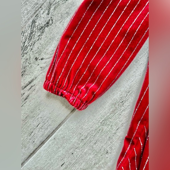 Habitual Red Velvet Dress - size 2T - Picture 5 of 7